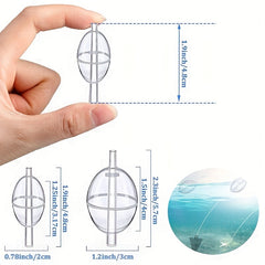 10pcs Fishing Slip Cast Spin Floats Fly Fishing Floats Clear Bobbers