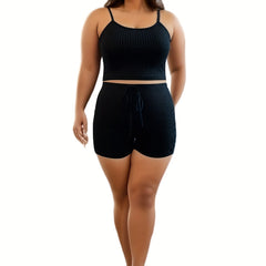 Ribbed Cami Top & Shorts Set