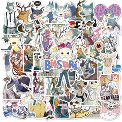 50pcs BEASTARS Cartoon Waterproof Graffiti Stickers DIY Materials