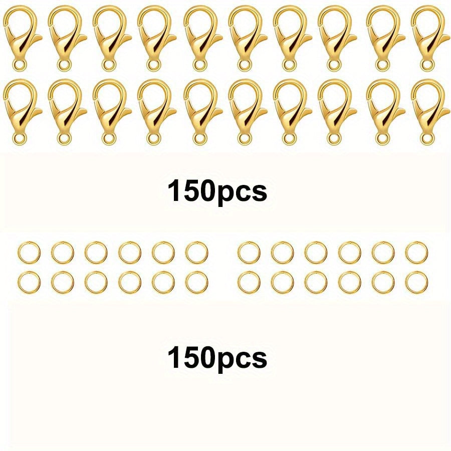 300pcs Lobster Clasps Set DIY Jewelry Accessories Small Business Supplies