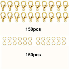 300pcs Lobster Clasps Set DIY Jewelry Accessories Small Business Supplies
