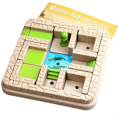 Maze Adventure Game 48 Level Educational Toy for Kids with Storage Box