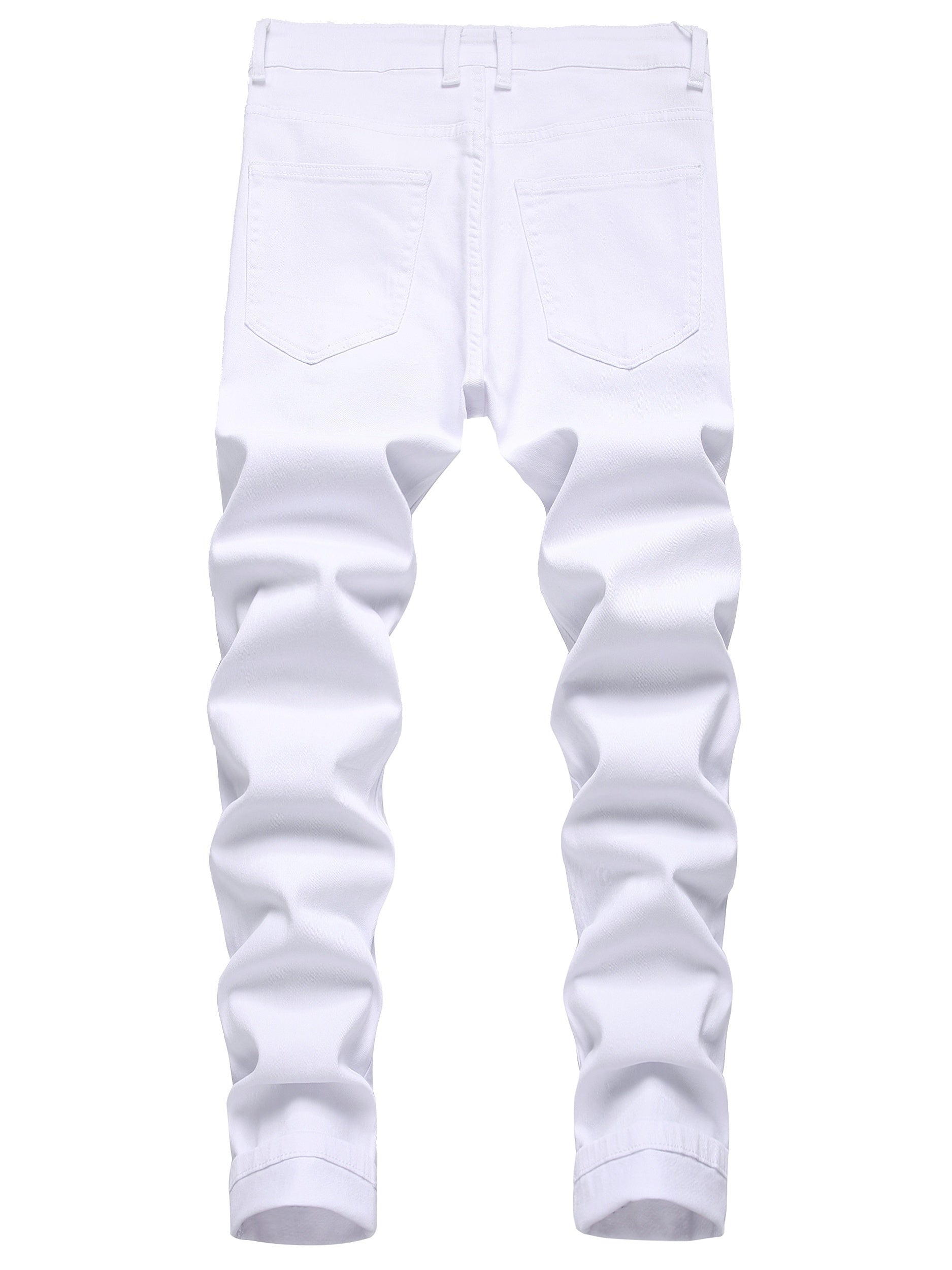 Mens Ripped Slim Fit Cotton Jeans