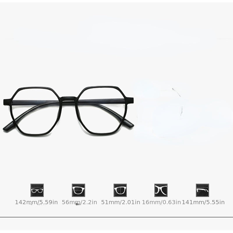 Polygonal Jelly Presbyopic Glasses For Women Men