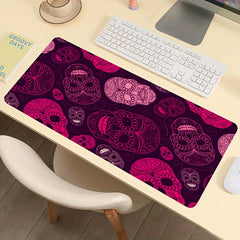 Pink Motorcycle Skull XL Mouse Pad