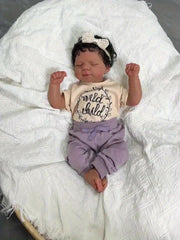 17in Reborn Baby Doll Cloth Body Toy with Light Beige Limb