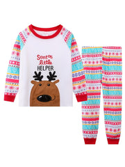 Christmas Pajamas Sets Reindeer Santa Claus Toddler Clothes Kids Pajama