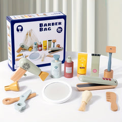 Wooden Hairdressing Set Kids Hair Salon Toy Set