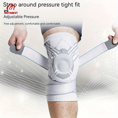Professional Sports Knee Pads Spring Support Silicone Shock Absorption