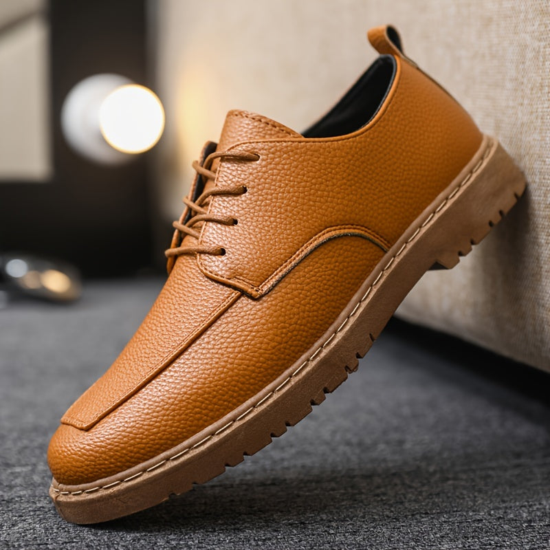 Men's Formal Lace-up Derby Shoes for Business Events