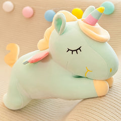 Rainbow Unicorn Doll Plush Toy Pony Sleeping Pillow Comfort Doll Plush Doll
