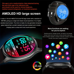 1.43" AMOLED Touch Sports Smartwatch Calls Fitness Track Voice Assistant
