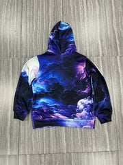 Boy's 3D Space Print Hoodie For Outdoor