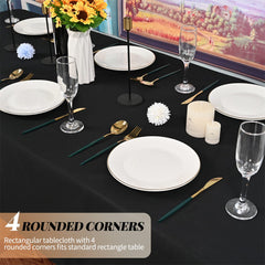 4pcs Elastic Table Cover Round Stretch Tablecloth Cocktail Fitted Tablecloths