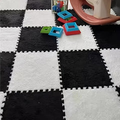 12pcs Interlocking Foam Floor Mats Baby Play Mat Exercise Mat 30x30 Black