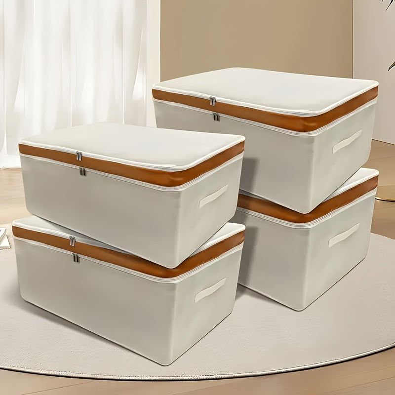 Large Storage Bag for Clothes and Quilts, Foldable Moisture Proof Tote Bags