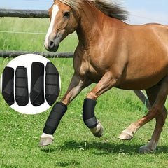 4pcs Horse Leg Warmers Anti-collision Equestrian Gaiters