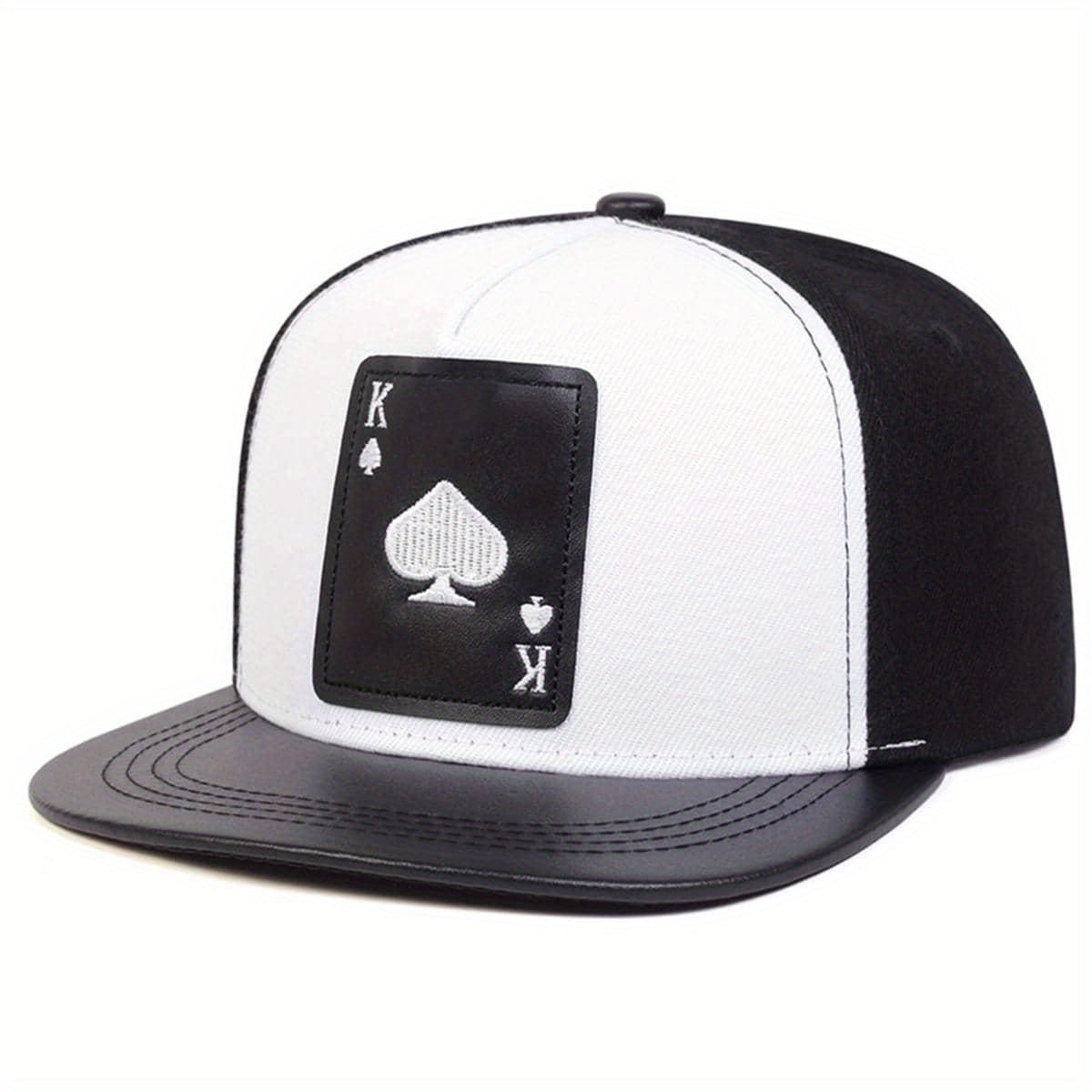 Poker Patch Snapback Hat Hip Hop Baseball Cap & Sunshade Dad Hats