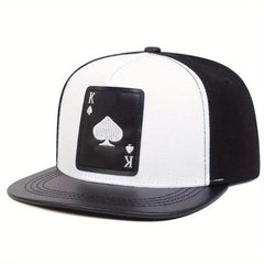 Poker Patch Snapback Hat Hip Hop Baseball Cap & Sunshade Dad Hats