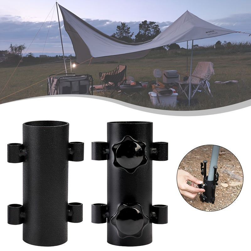 Adjustable Canopy Pole Holder Ground Nail Stand 8pcs