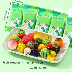 Large Fruit Surprise Bag Faux Banana Watermelon Durian Toy Gift