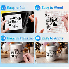 1pc Permanent Vinyl For Cricut 30 7 62meter Glossy Adhesive Vinyl Roll