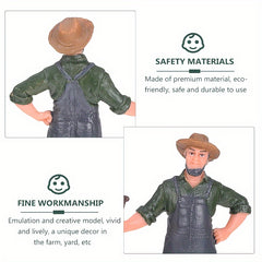 Vinyl Sandbox Man Simulation Farm Ranch Character Model Puppet