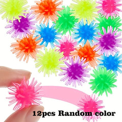 12 Sticky Flower Balls Wall Climbing Toys Family Gatherings Birthday Christmas