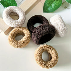 6pcs Large Size Thick Hair Rope Sports Hair Ties High Elastic Hair Bands
