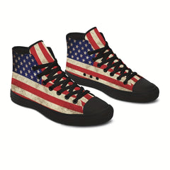 Men's Vintage Style High Top Canvas Skate Shoes