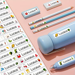 Cartoon Waterproof Name Sticky Lable - Customized for School & Home - 40-120pcs
