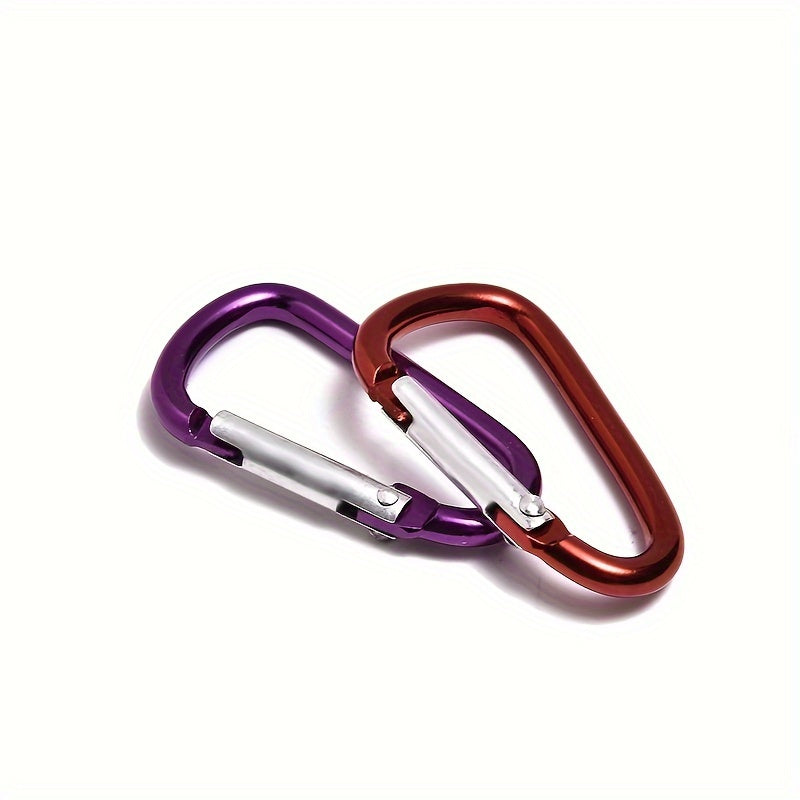 30pcs No 5 Aluminum Alloy Keychain Spring Buckle for Outdoor Camping Hiking