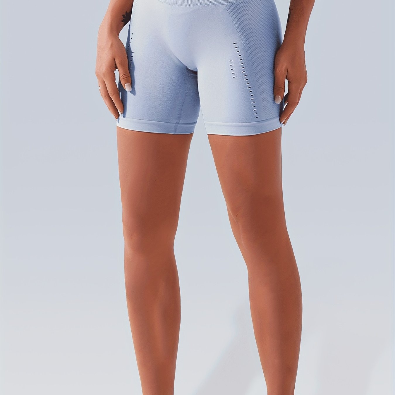 High Waist Yoga Shorts for Women Hip Lifting Elastic Fitness Sports Shorts