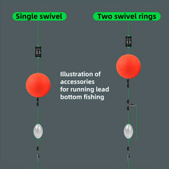 5pcs Round Balls Slip Floats Fishing Bobbers Outdoor Accessorie