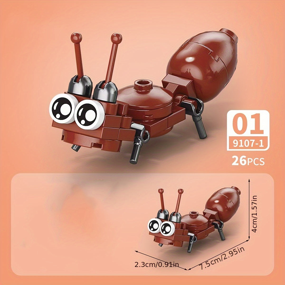 Insect Series Micro Blocks Toy Model Assembly Construction Desktop Gift