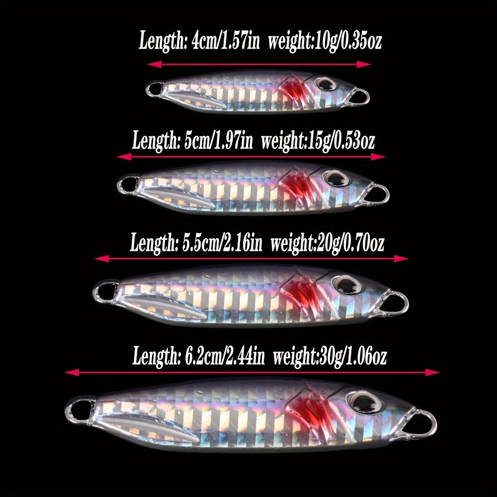5pcs Metal Jigs Sinking Spoons Micro Jigging Bait