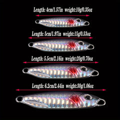 5pcs Metal Jigs Sinking Spoons Micro Jigging Bait
