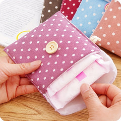 Tampon Storage Bag Portable Sanitary Napkin Pad Bag Household Storage Organizer