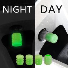 4 Packs Car Tire Luminous Valve Cap Small Valve Cap