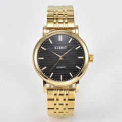 KUERST Men's Steel Belt Automatic Mechanical Watch Night Light Classic Watches