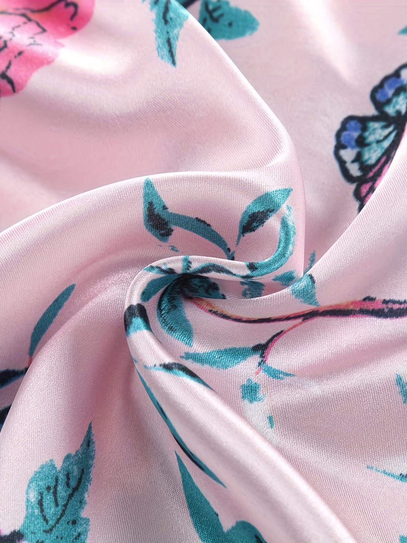 Girls Lounge Wear Top & Pants Pajamas Bird Print Set
