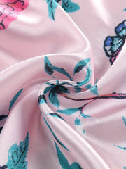 Girls Lounge Wear Top & Pants Pajamas Bird Print Set