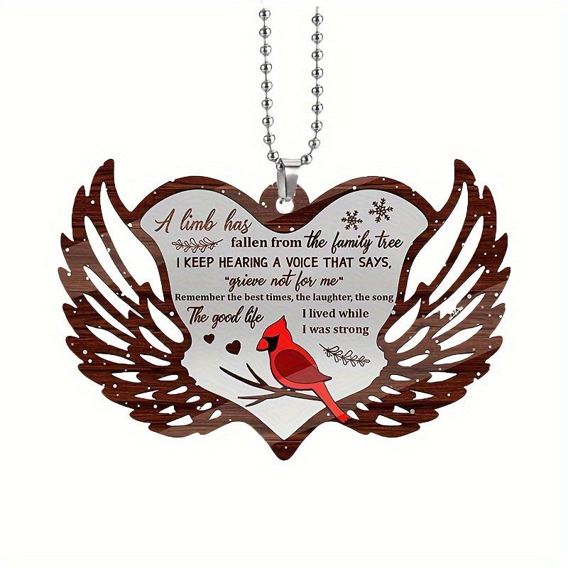 Love Acrylic Pendant Car Rearview Mirror Decoration