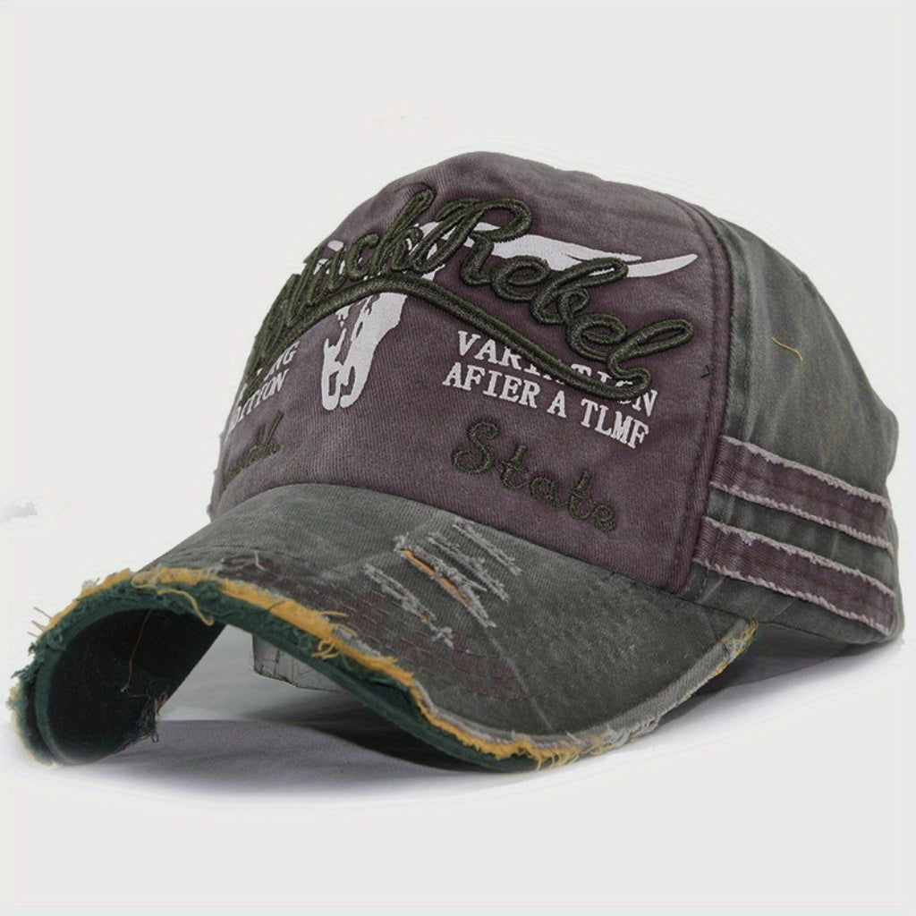 Vintage Washed Denim Baseball Cap Trucker Hat