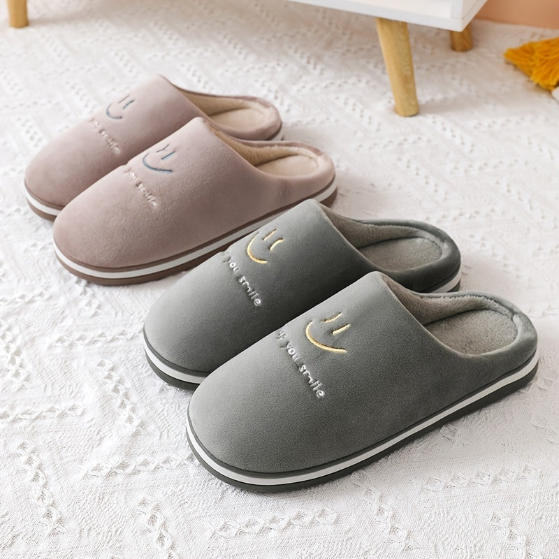 Cozy Warm Fleece Unisex Slides Slippers Lightweight Non-slip Sandals