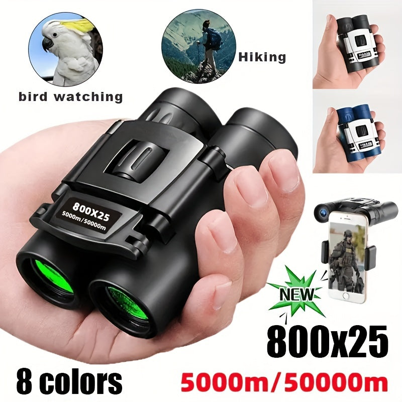 HD Zoom Folding Binoculars Long Range Telescope Low Light Night Vision