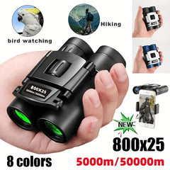 HD Zoom Folding Binoculars Long Range Telescope Low Light Night Vision