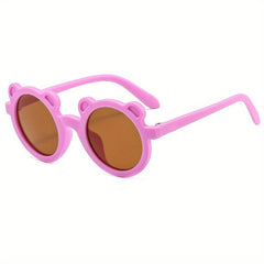 Girls Round Frame Sunglasses UV Protection Kids Accessories