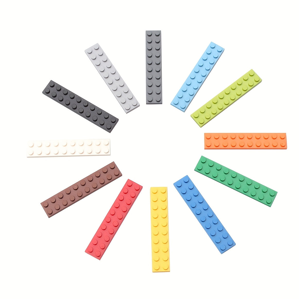 30pcs 2x10 Short Brick Building Blocks for MOC Bricks 3832 Durable ABS Material