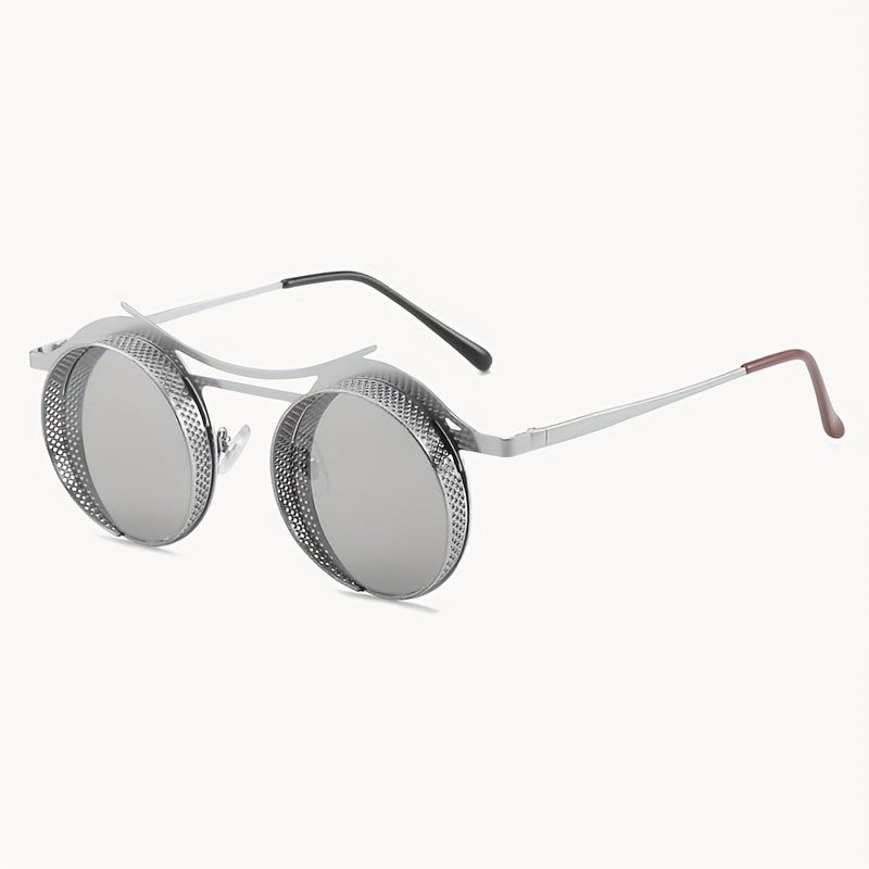 Round Frame Steampunk Men's Sunglasses